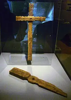 Image 1Wooden crosses from Toftanes dating to 860–970, indicating that Christianity existed in the Faroes before official Christianization (from History of the Faroe Islands)