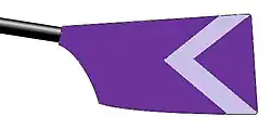 Image showing the rowing club's blade colours