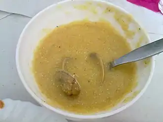 Xarém, a dish from the Algarve, Portugal