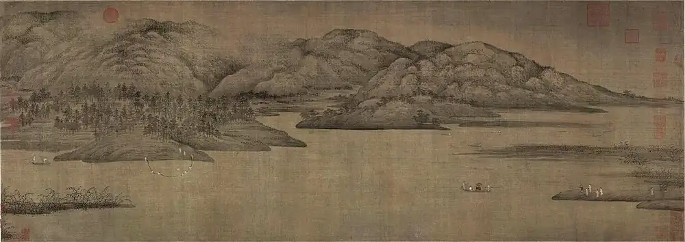 Chinese art, painting Xiao and Xiang rivers by Dong Yuan (c. 934–962).