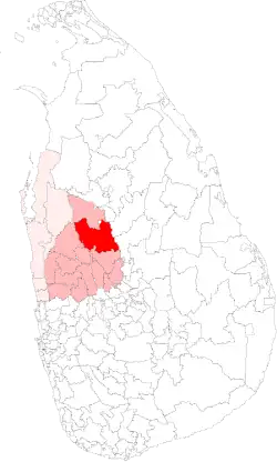Location of Yapahuwa