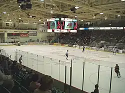 Interior of Yardmen Arena prior to the 2017 renovations.