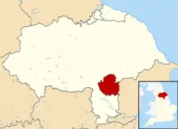 York shown within North Yorkshire