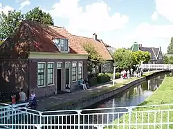 Typical scene at the outdoor museum. Houses from Hoorn in situation like in Kolhorn